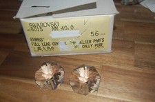 1 Vintage Swarovski Octagon Oktagon crystal 8015 40mm 1-loch Kronleuchter Lüster