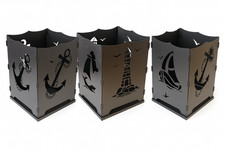 Feuerkorb Anker 50cm Stahl steckbar verschiedene Motive Feuertonne Aschewanne