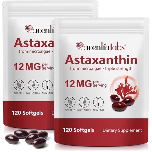 Astaxanthin 12mg softgels - astaxanthin,