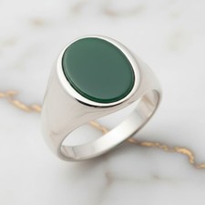 Grüner Onyx Ring - Edelstein