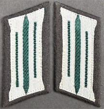 DDR NVA Paar Kragenspiegel Mannschaften Rückwärtige Dst. 2-teilig 1956-65 6732