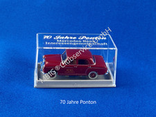 MBIG Mercedes Ponton Modell 70 Jahre Ponton 1:87 Brekina Rot Daimler Benz W120