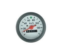 Tachometer 120 für Simson S51 S70 60mm Blatt WEIß-schwarzer Ring