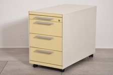 Vitra  Rollcontainer, gelb/lichtgrau,4 Schubladen, gebraucht