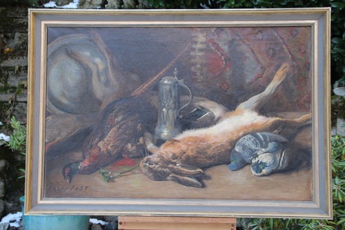 Jagdstilleben hase fasan - jagdstilleben,