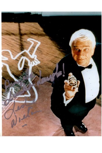 Leslie nielsen autogramm - leslie, ++autogramm++