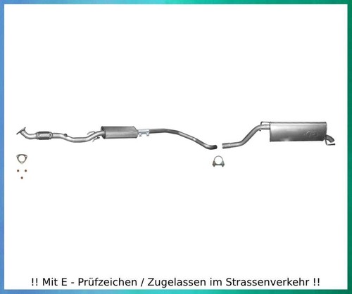 Auspuffanlage für opel corsa - auspuffanlage,