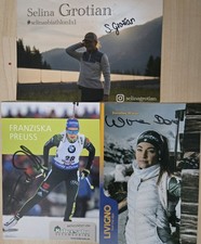 Autogrammkarten biathlon - autogrammkarten,
