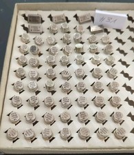 57x SIEMENS QUARZE VERGOLDET versch. Frequenzen VINTAGE AMATEURFUNK NOS OVP