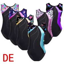 DE ranrann Kinder Mädchen Ärmellos Gymnastikanzug Turnanzug Tanz Ballett Trikot