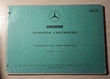 Mercedes Unimog Seilwinde Ersatzteilliste
