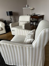 2 Sessel mit abnehmbaren Hussen