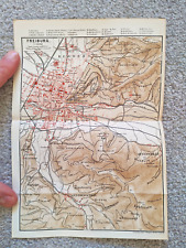 Antike Karte von Freiburg von