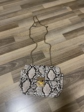 Damen Umhängetasche Schlangenmuster Kunstleder