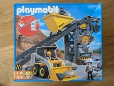 Playmobil 4041 Förderanlage mit Kompaktlader und OVP Bagger Radlader Baustelle