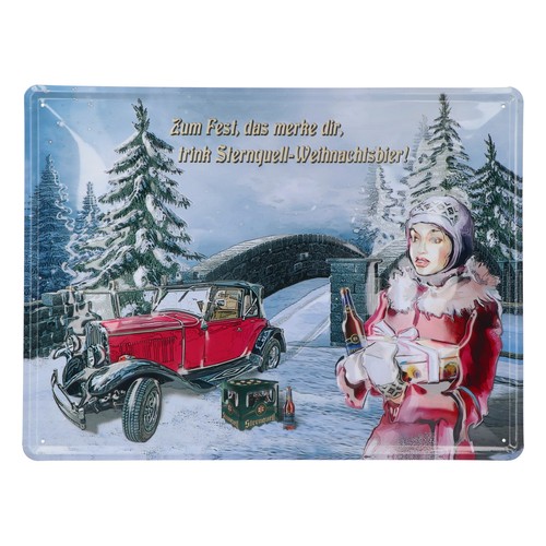 Sternquell bier blechschild - sternquell,