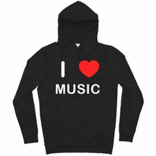 Music I Love Hoodie Pullover