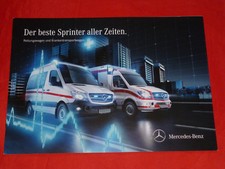 MERCEDES Sprinter RTW KTW Rettungswagen Krankentransportwagen Prospekt von 2015