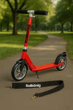 Rollkönig Cityscooter , rot – Tretroller für Kinder & Erwachsene (wie neu)