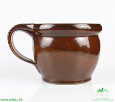 Sammlerobjekt brauner Tontopf Steingut glasiert getöpfert Sammler Deko