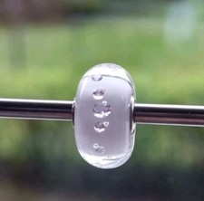 Trollbeads Muranoglas Diamanten Bead weiß 925er Sterlingsilber (3)