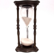 Sanduhr Zinn Glas 21cm