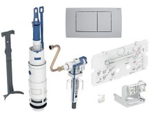 Geberit Umbauset UP Spülkasten Füllventil Drückerplatte Twinline30 240515005