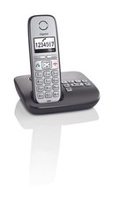 Gigaset E310A anthrazit mit AB, OVP, ECO-DECT Standard, Datum, Uhrzeit-wie neu