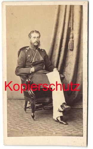 1860 offizier cdv berlin - cdv,