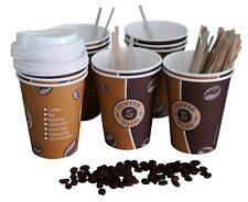 Pappbecher 0,3 L Kaffeebecher Coffee To Go 300ml mit/ohne Deckel Rührstäbchen