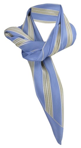 Satin halstuch blau - satin, in