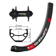 Vorderrad mit Schnellspanner WINORA DT SWISS 545 26X1.90 6 36 SH. DEORE XT NEG