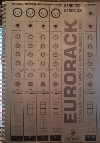 Behringer eurorack 1602a - eurorack, mx