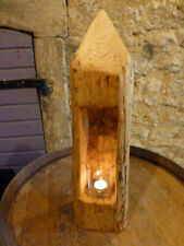 Windlicht Unikat aus altem Holzbalken Deko Skulptur Altholz Alt 56 cm Laterne