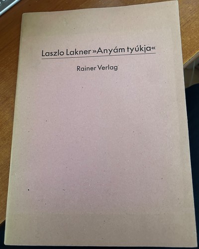 Laszlo lakner anyám tyúkja - lakner,