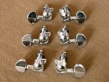 Gitarren-Mechaniken 3L / 3R NoName, gekapselt, Grover-Style, chrom - ungebraucht