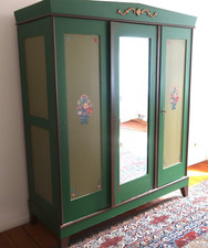 SCHRANK  ANTIK ARMOIRE HOLZ