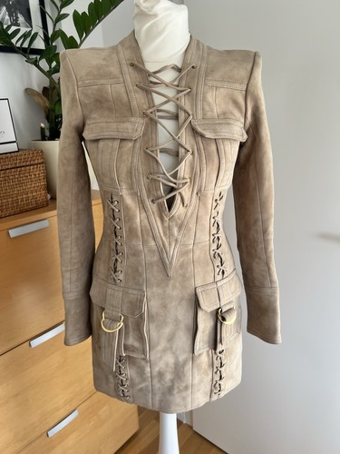 Balmain wildleder kleid - balmain,
