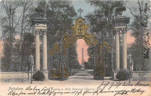 Potsdam eingang zum park - zum,