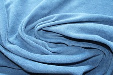 Jersey 3,60€/m² Nickiplüsch Baumwolle, blau Meterware LC41