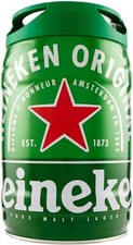 Heineken Bier-Fass mit Zapfhahn - 5 Liter Partyfass  - 5 Liter / 5% Vol.