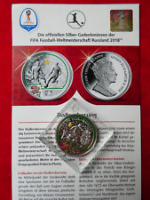 Salomon Islands , 5 Dollars 2017 , Fußball WM, 2018, Silber, original, PP