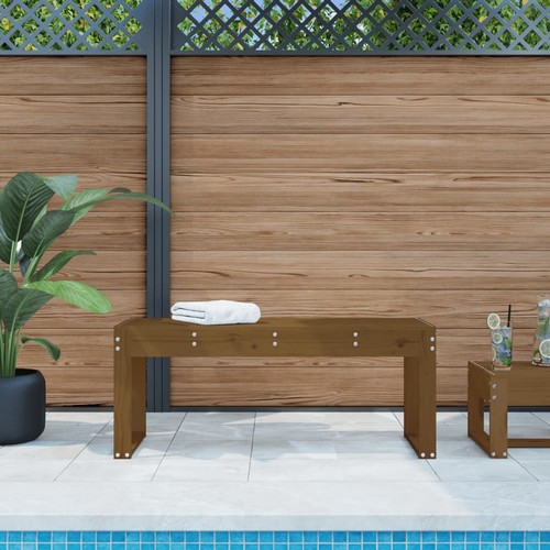 Gartenbank honigbraun - gartenbank,