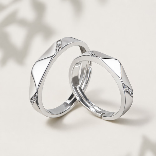 Offenes ringset silberfarben - offenes,