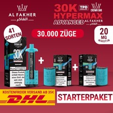 Al Fakher Hypermax Advanced  30K - 6mg Nikoting - E-Zigarette - Alle Sorten