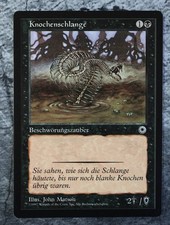 1x Skeletal Snake/Knochenschlange Magic MtG Portal Misprint Widerstandswert