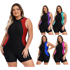 Damen Badeanzug Dehnbar Bademode Tauchen Schwimmanzug Wasseraerobic Overall