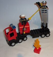LEGO DUPLO FEUERWEHR AUTO FEUERWEHRAUTO LÖSCHUG  LEITERWAGEN FIGUREN !!