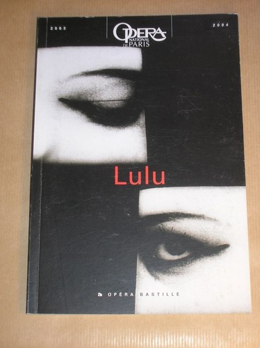 Programm opera paris lulu - programm,