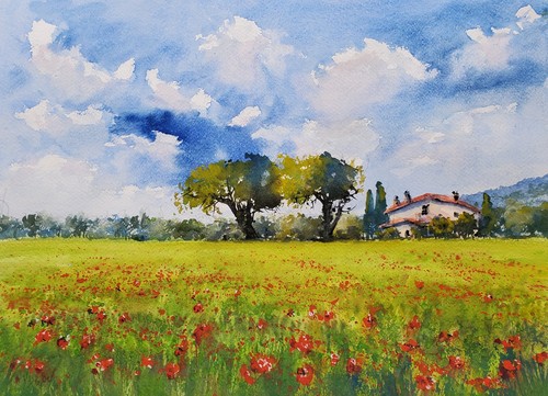 Aquarellposter kunstdruck - ,